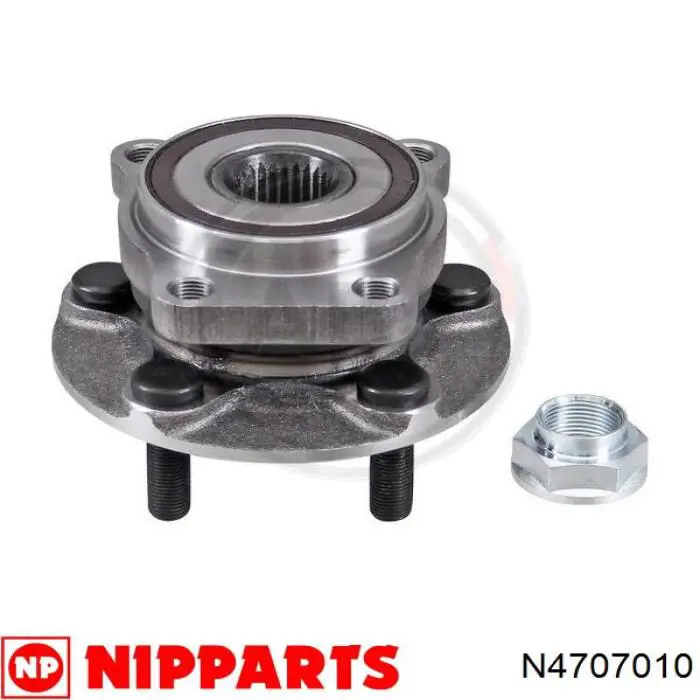 N4707010 Nipparts cubo de rueda delantero