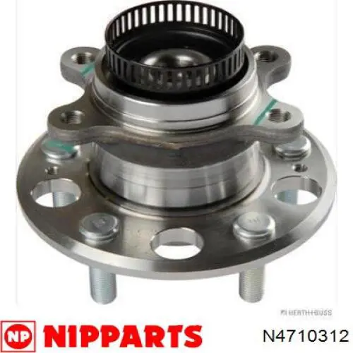 N4710312 Nipparts cubo de rueda trasero