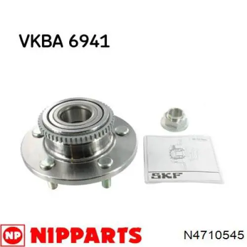 N4710545 Nipparts cubo de rueda trasero