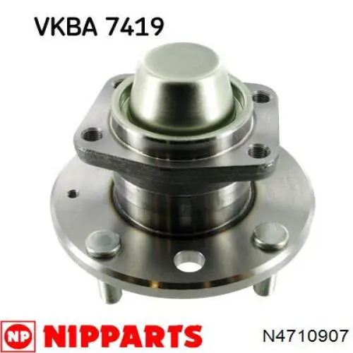 N4710907 Nipparts cubo de rueda trasero