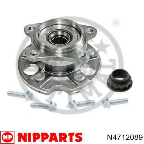 N4712089 Nipparts cubo de rueda trasero