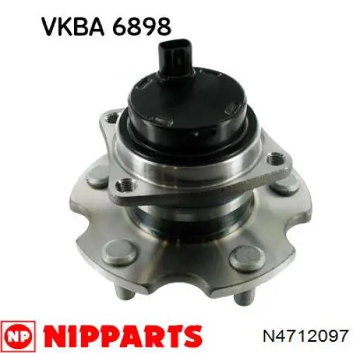 N4712097 Nipparts cubo de rueda trasero