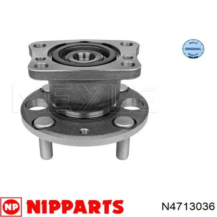 N4713036 Nipparts cubo de rueda trasero