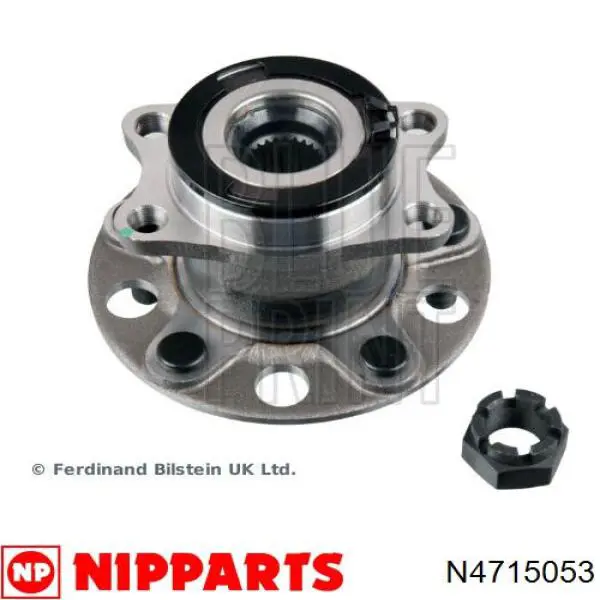 N4715053 Nipparts cubo de rueda trasero