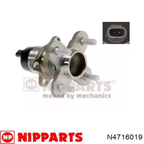 N4716019 Nipparts cubo de rueda trasero