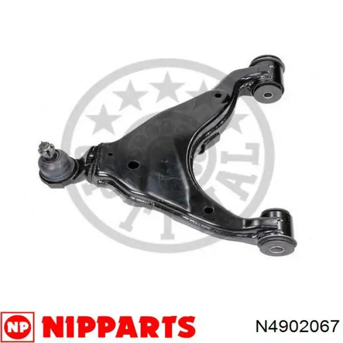 N4902067 Nipparts barra oscilante, suspensión de ruedas delantera, inferior izquierda