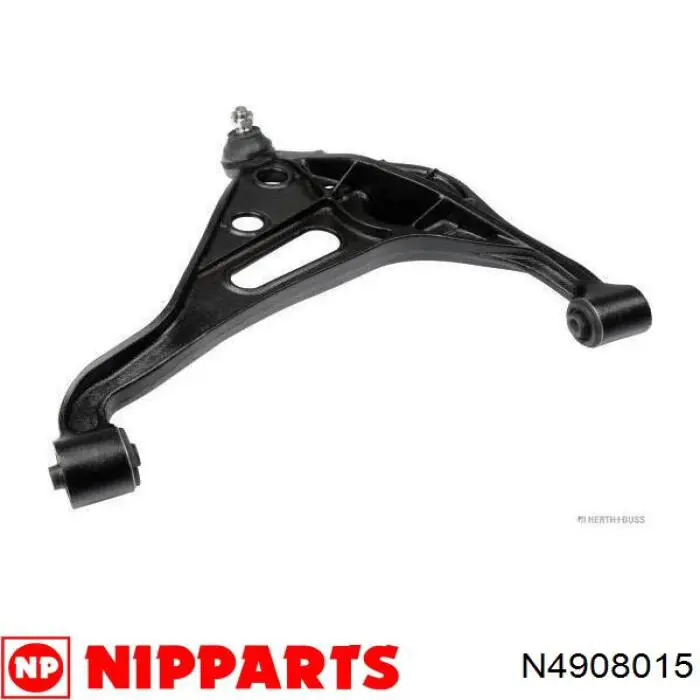 N4908015 Nipparts barra oscilante, suspensión de ruedas delantera, inferior izquierda