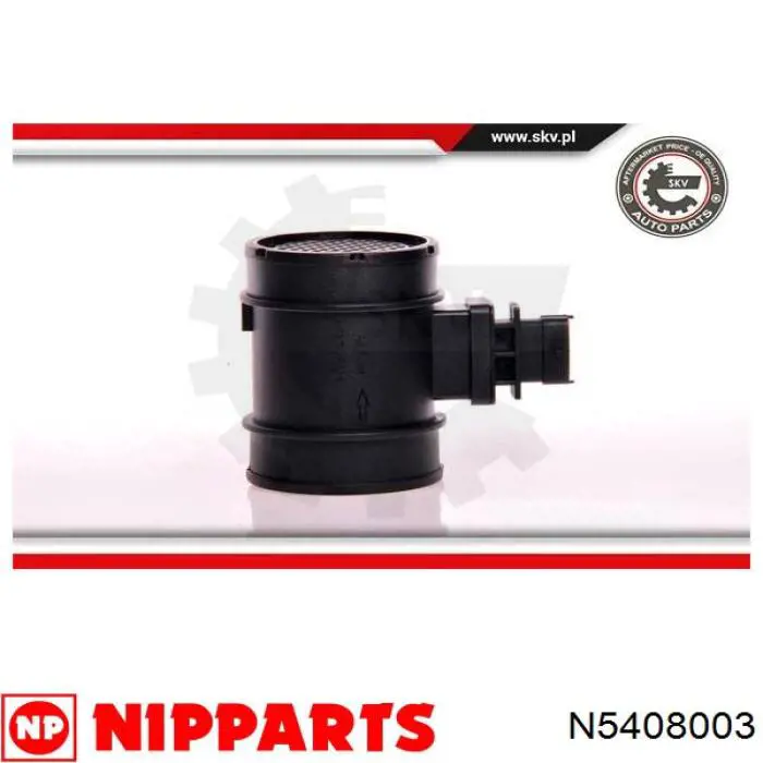 N5408003 Nipparts sensor de flujo de aire/medidor de flujo (flujo de aire masibo)