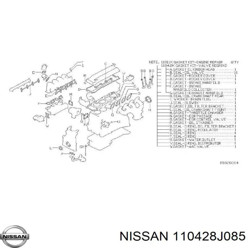 110428J085 Nissan 