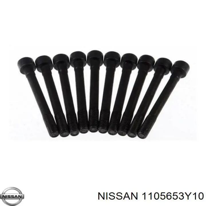 1105653Y10 Nissan tornillo de culata