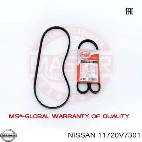 11720V7301 Nissan correa trapezoidal