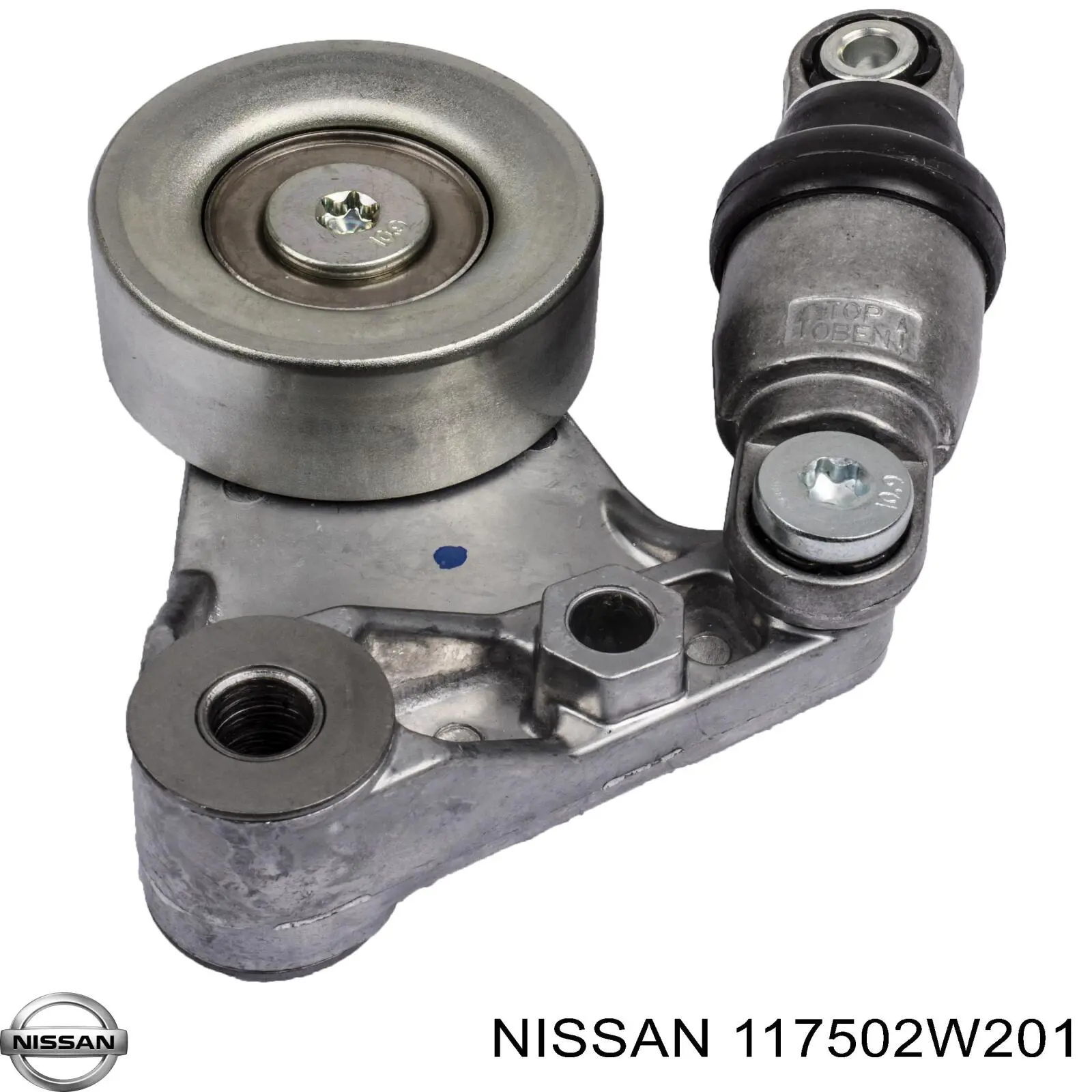 117502W201 Nissan tensor de correa, correa poli v