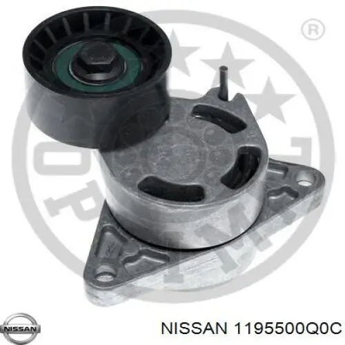 1195500Q0C Nissan tensor de correa, correa poli v