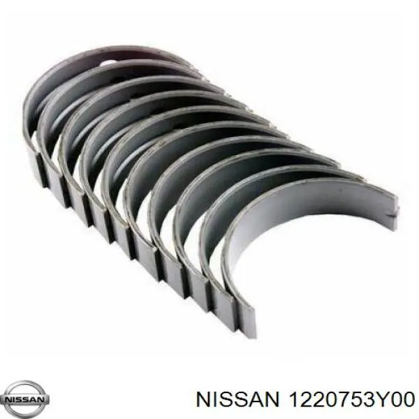 1220753Y00 Nissan juego de cojinetes de cigüeñal, estándar, (std)