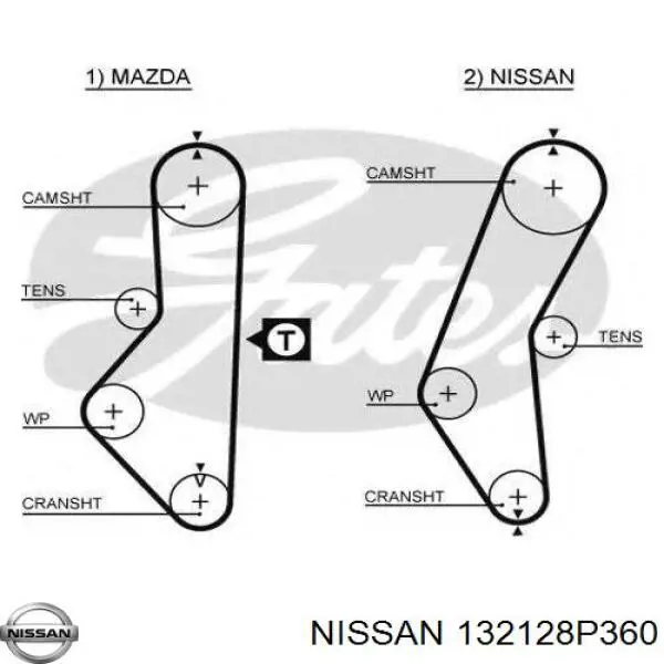 132128P360 Nissan guía de válvula de admisión