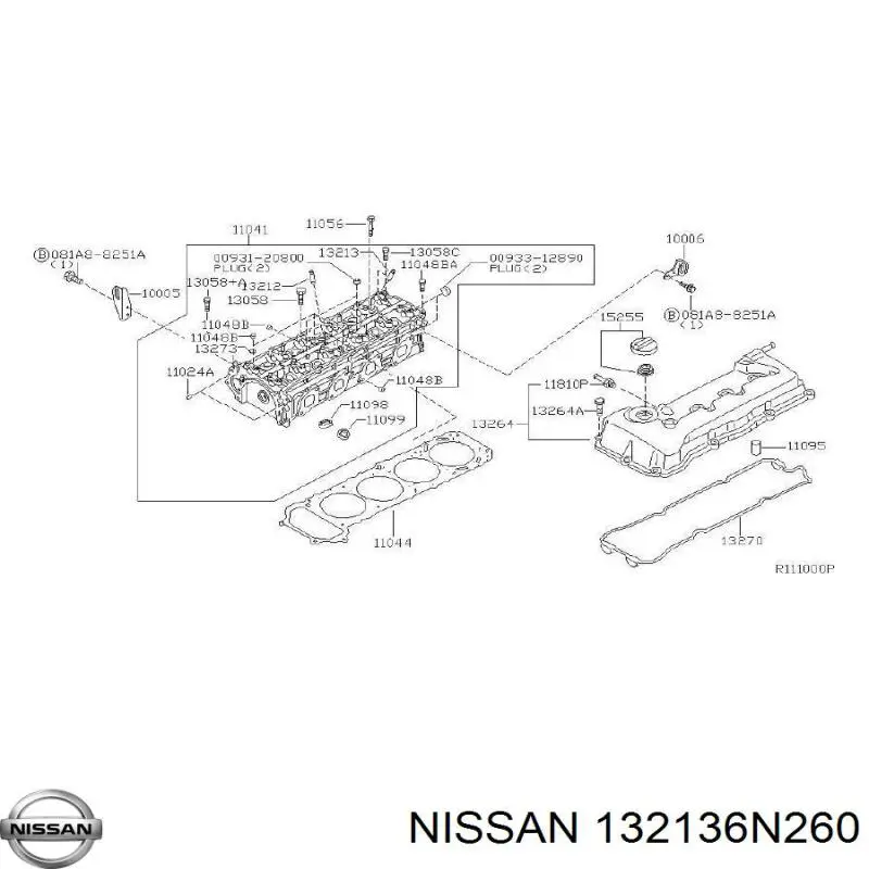  Guía de válvula de escape para Nissan Primera P12