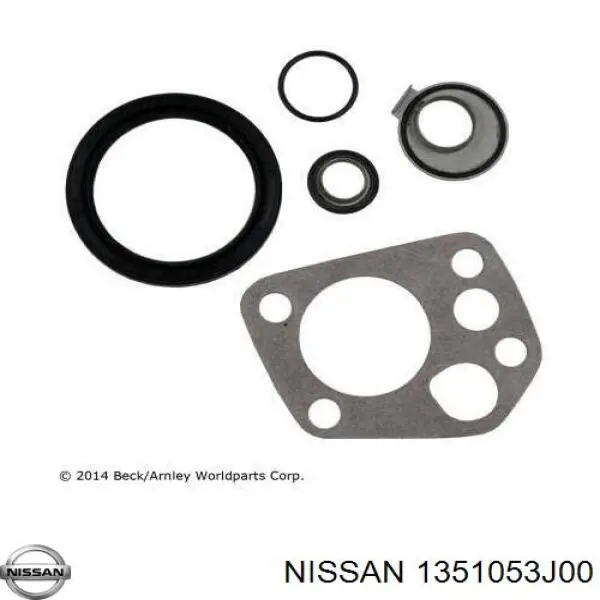 1351053J00 Nissan anillo retén, cigüeñal frontal