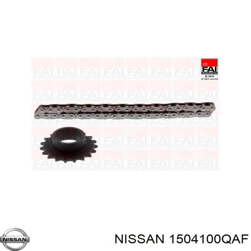 1504100QAF Nissan cadena, bomba de aceite