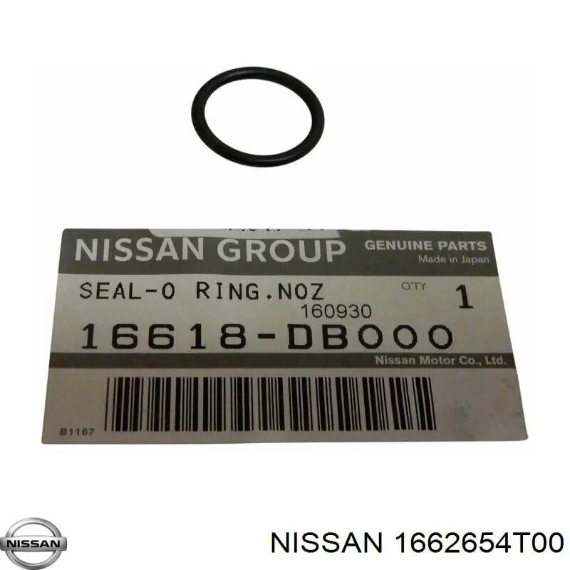 1662654T00 Nissan junta anular, inyector