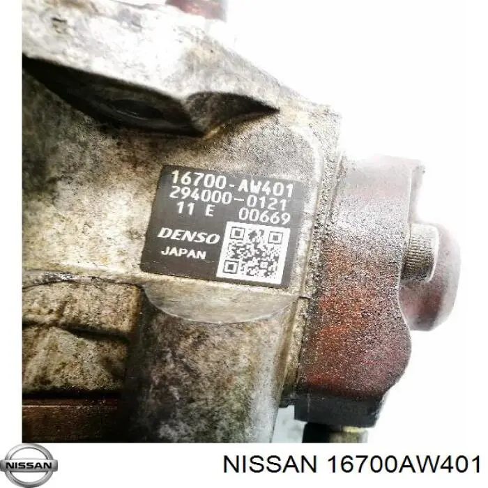 16700AW401 Nissan bomba de alta presión