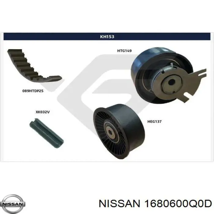 1680600Q0D Nissan kit correa de distribución