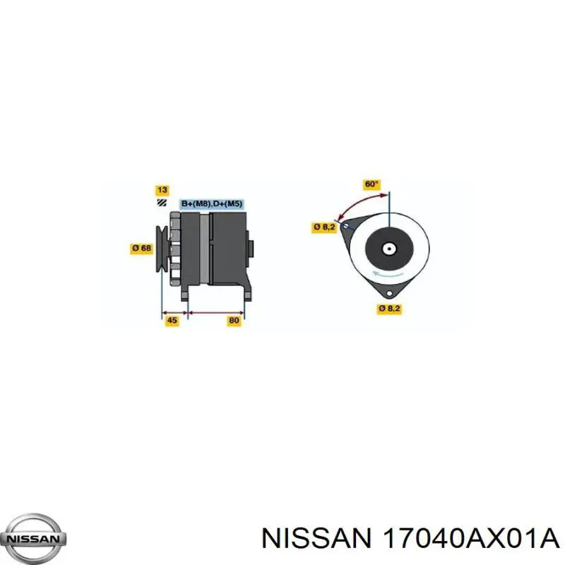 17040AX01A Nissan módulo alimentación de combustible