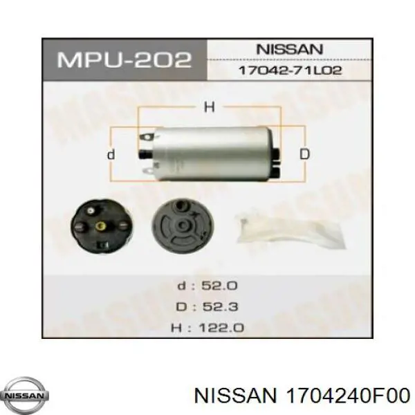 1704240F00 Nissan 