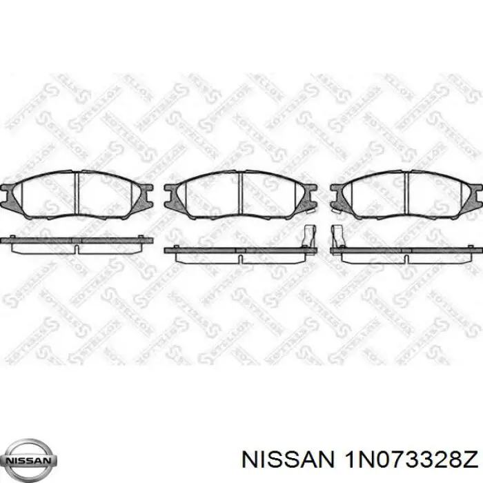 1N073328Z Nissan pastillas de freno delanteras