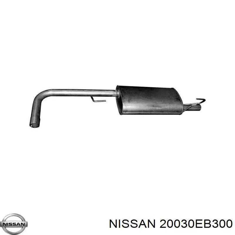  Tubo de escape, del catalizador al silenciador para Nissan Pathfinder R51M