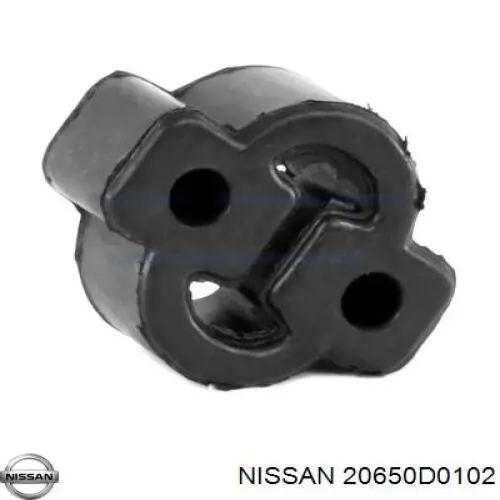 20650D0102 Nissan soporte, silenciador