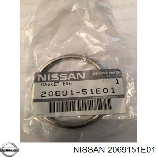 2069151E01 Nissan junta de tubo de escape silenciador