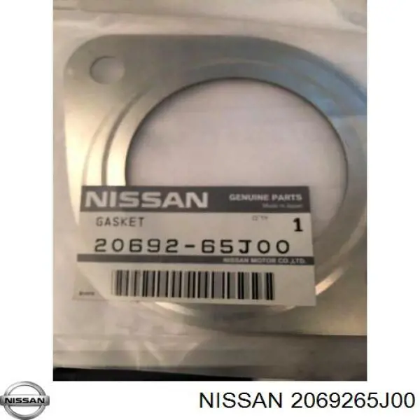 2069265J00 Nissan junta de tubo de escape silenciador