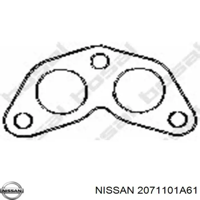 2071101A61 Nissan junta, tubo de escape