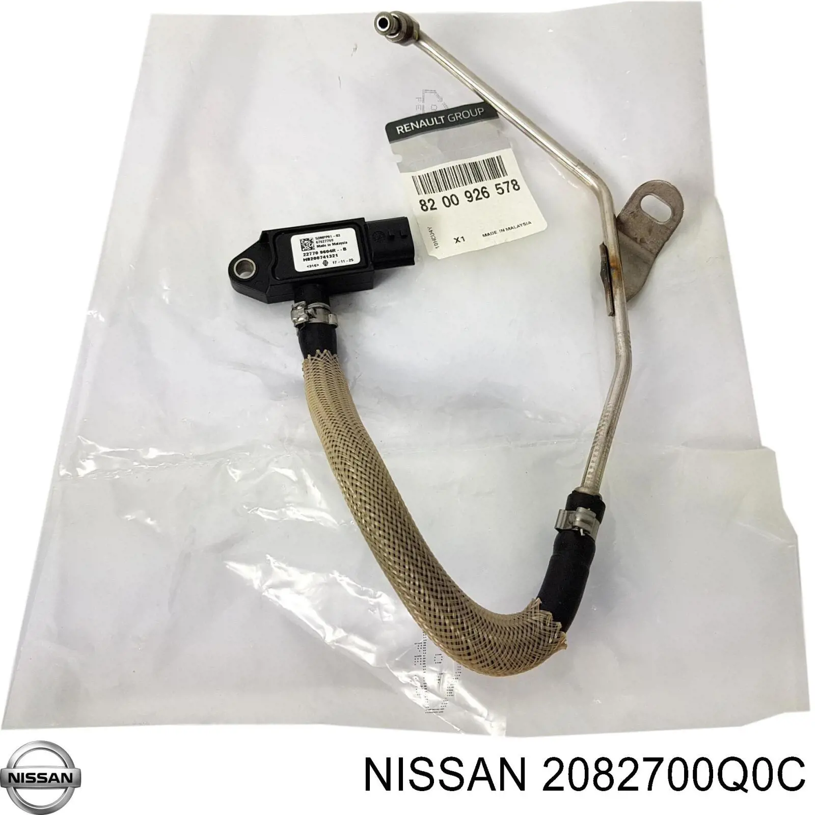 2082700Q0C Nissan sensor de presion de escape