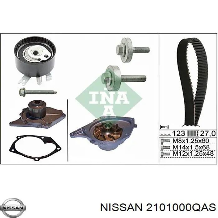 2101000QAS Nissan bomba de agua