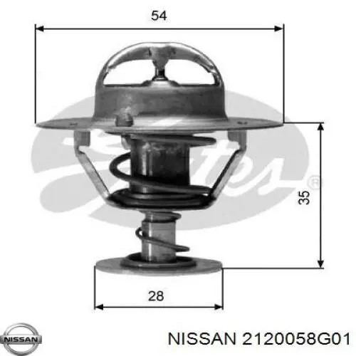 21200-58G01 Nissan termostato, refrigerante