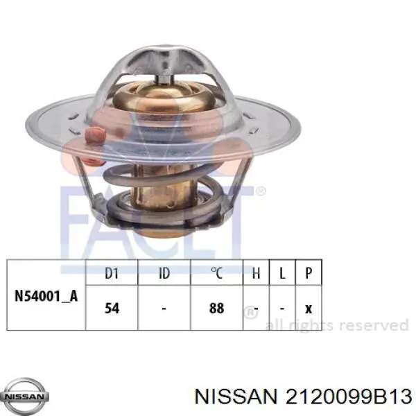 2120099B13 Nissan termostato, refrigerante