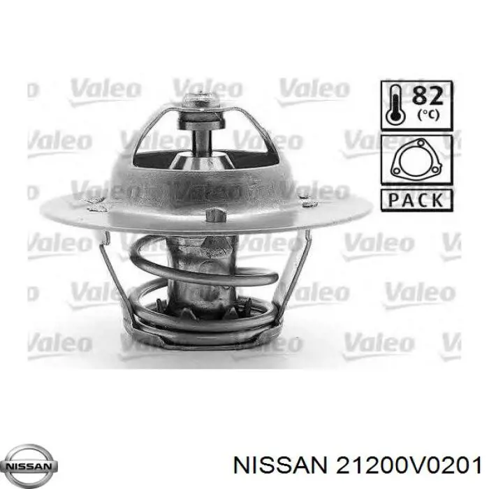 21200V0201 Nissan termostato, refrigerante