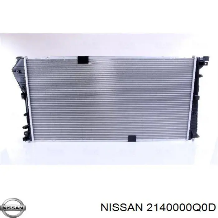 2140000Q0D Nissan radiador refrigeración del motor