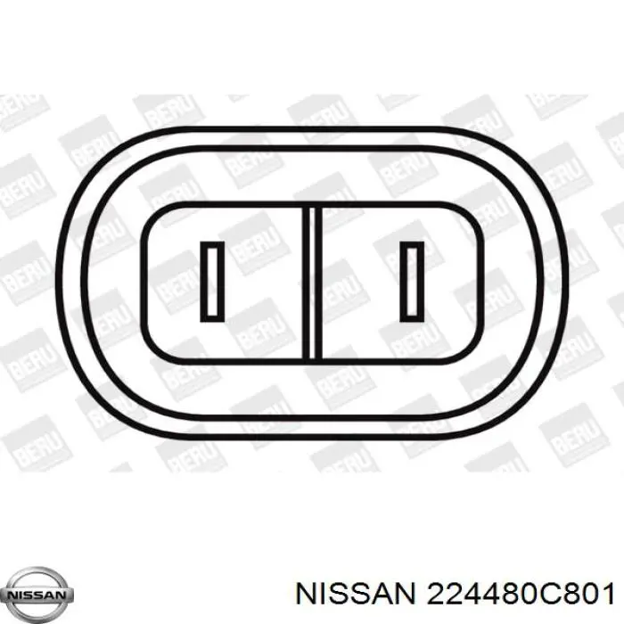 224480C801 Nissan bobina de encendido