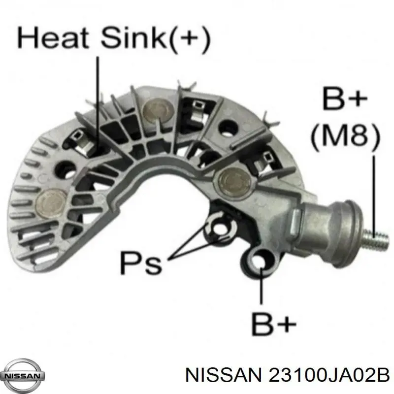 23100JA02B Nissan alternador