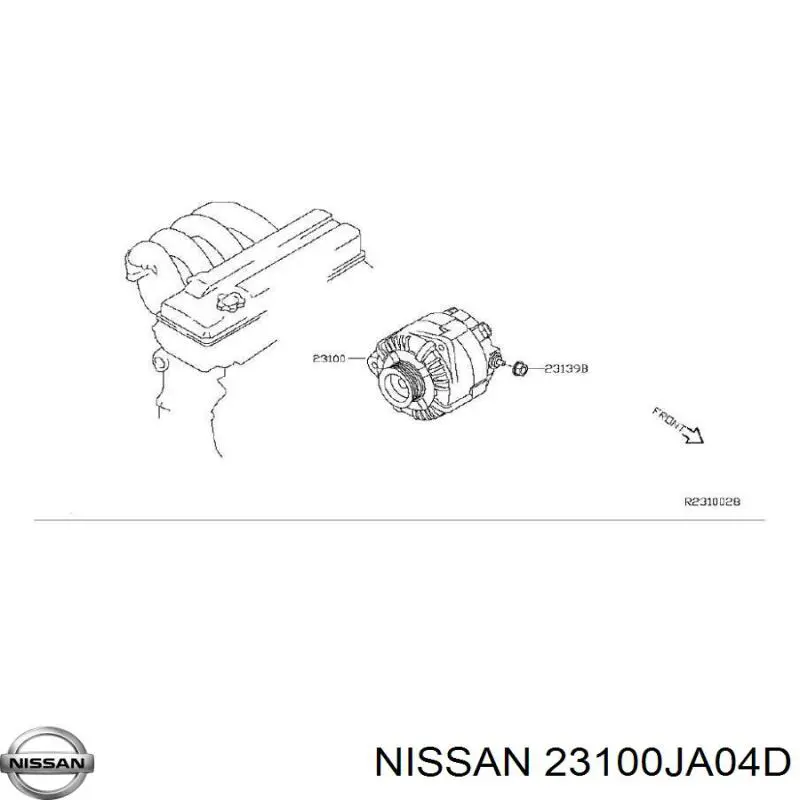 23100-JA04D Nissan alternador