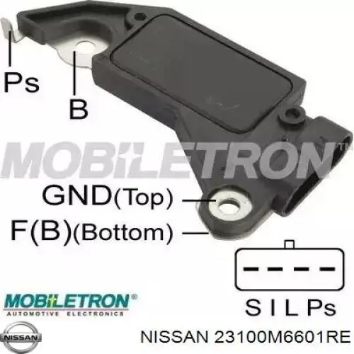 23100M6601RE Nissan alternador