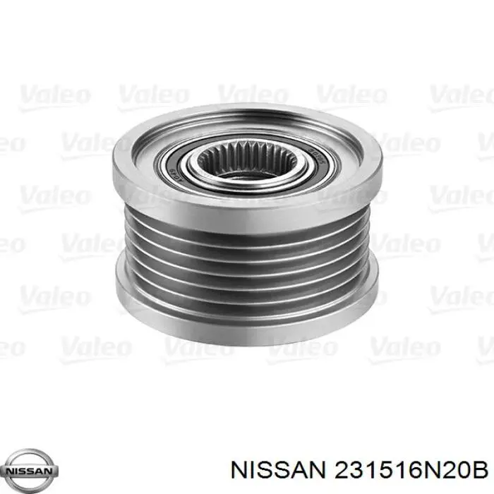 231516N20B Nissan poleas juego de piezas