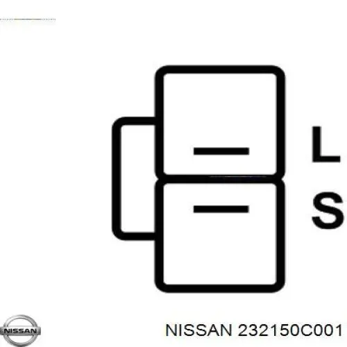 232150C001 Nissan regulador de rele del generador (rele de carga)