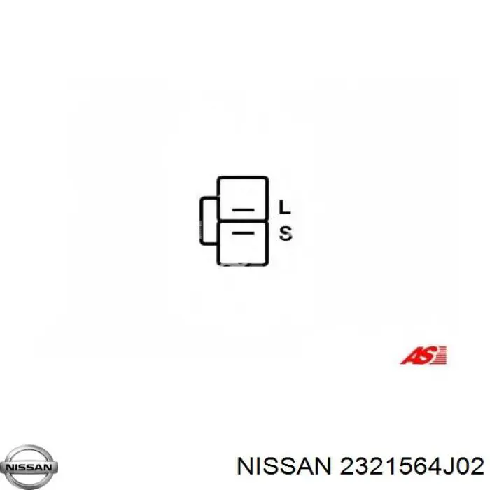 2321564J02 Nissan regulador de rele del generador (rele de carga)