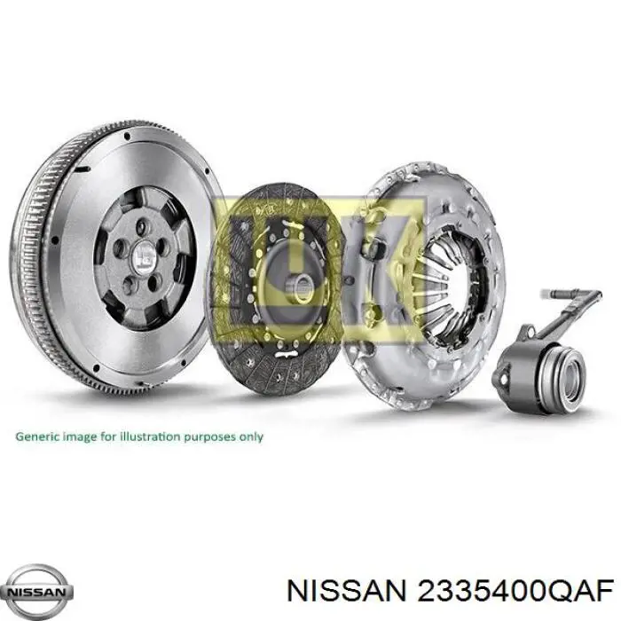 2335400QAF Nissan kit de embrague (3 partes)