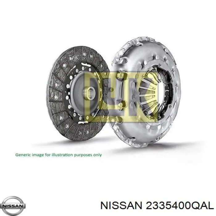 2335400QAL Nissan kit de embrague (3 partes)