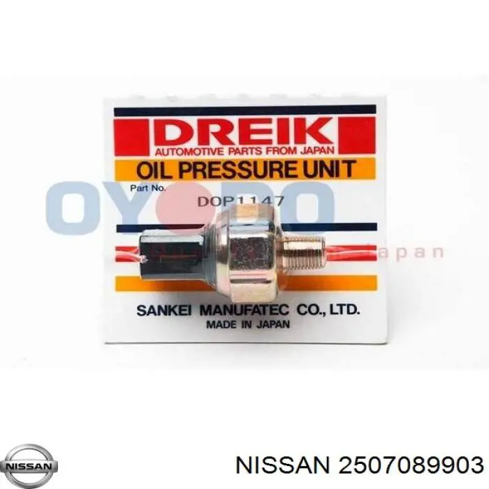 2507089903 Nissan indicador, presión del aceite