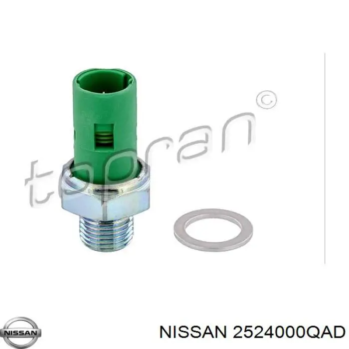 2524000QAD Nissan indicador, presión del aceite